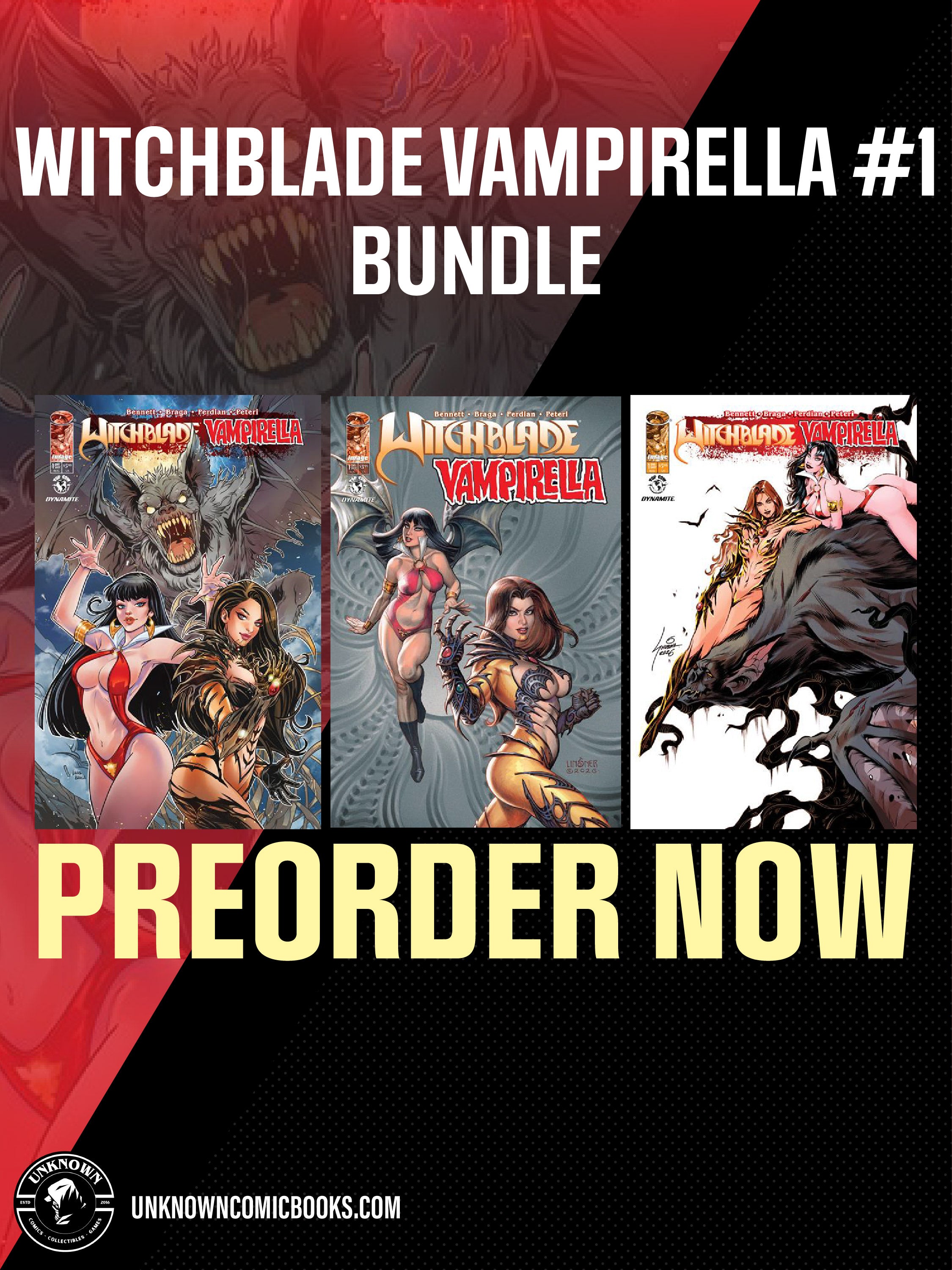 [3 PACK] WITCHBLADE VAMPIRELLA #1 BUNDLE (08/26/2026)
