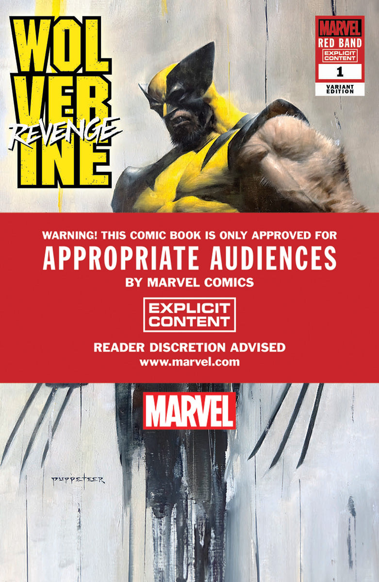 [2 Pack] Wolverine: Revenge - Red Band #1 Unknown Comics Puppetter Lee Exclusive Var  [Polybagged] Explicit Content (08/21/2024)