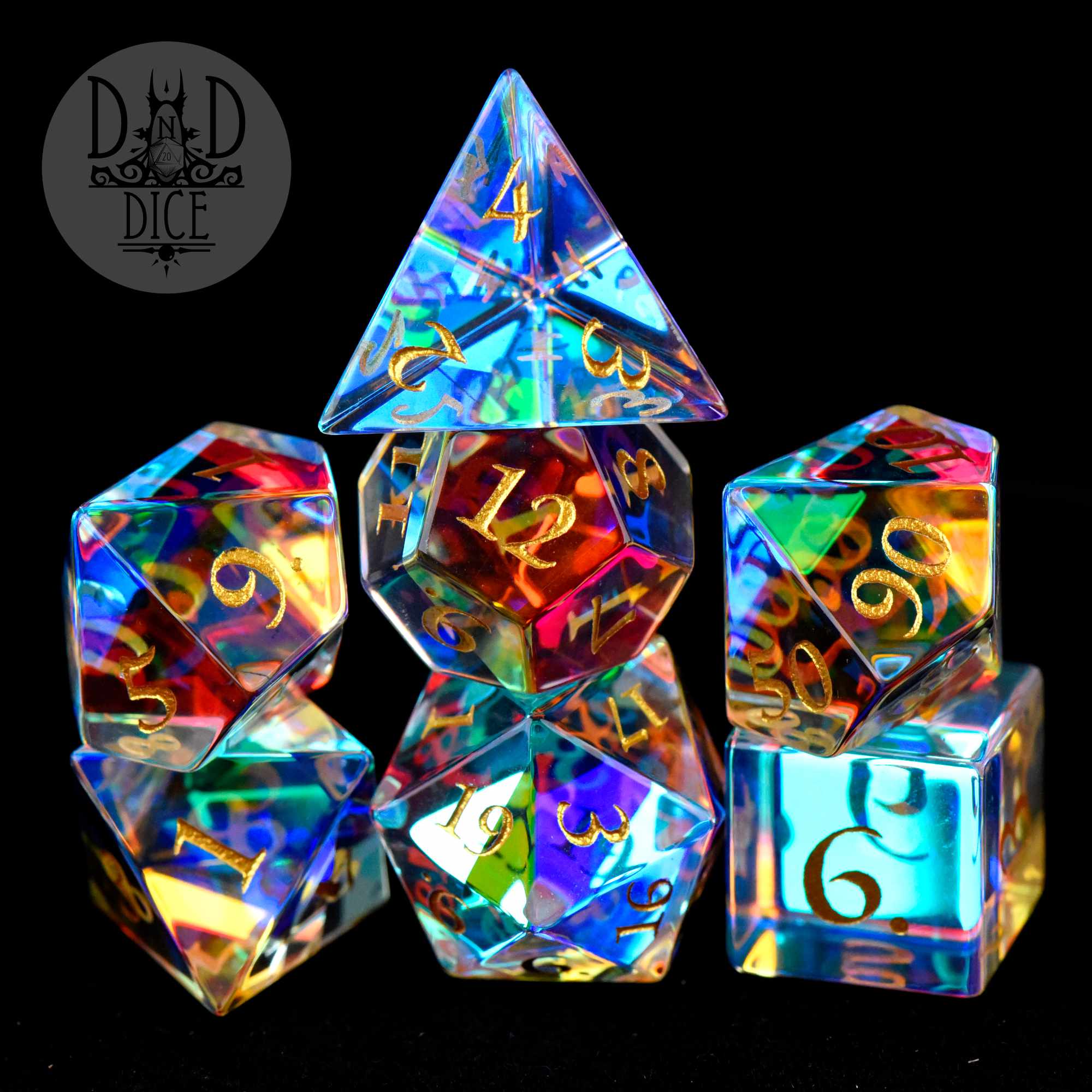 Infinity Prism Glass Dice Set (Gift Box)
