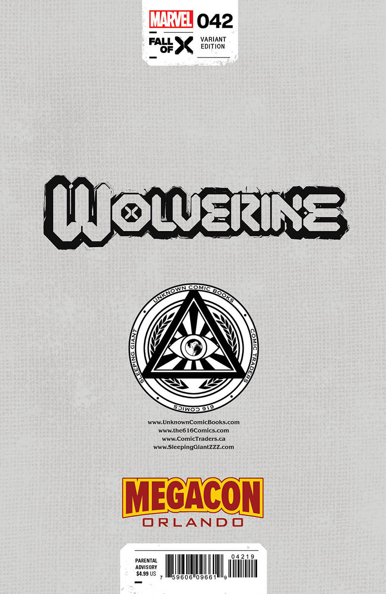 WOLVERINE #42 UNKNOWN COMICS TYLER KIRKHAM EXCLUSIVE 👉 [FULL LANDSCAPE] VIRGIN MEGACON VAR (02/14/2024)