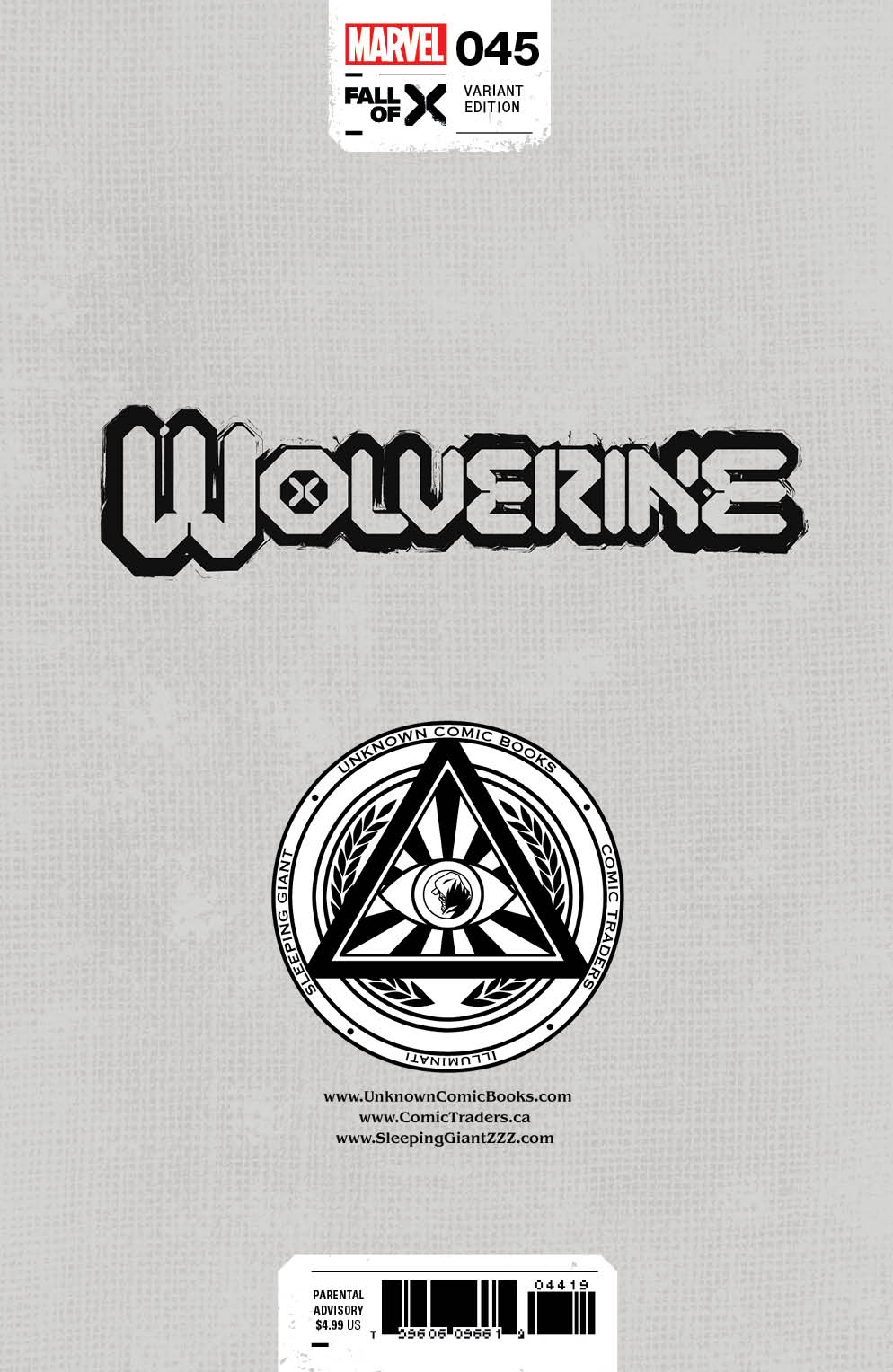 [2 PACK] WOLVERINE  #43 & #45 UNKNOWN COMICS KAARE ANDREWS EXCLUSIVE VAR [03/13/2024]