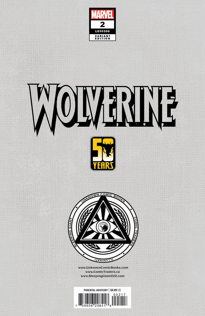 WOLVERINE #2 SIGNED w/COA! Unknown Tyler Kirkham Connecting Cover Excl Virgin Var