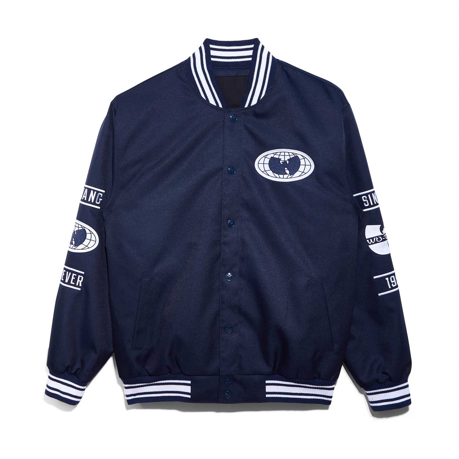 All-City Jacket Navy and White