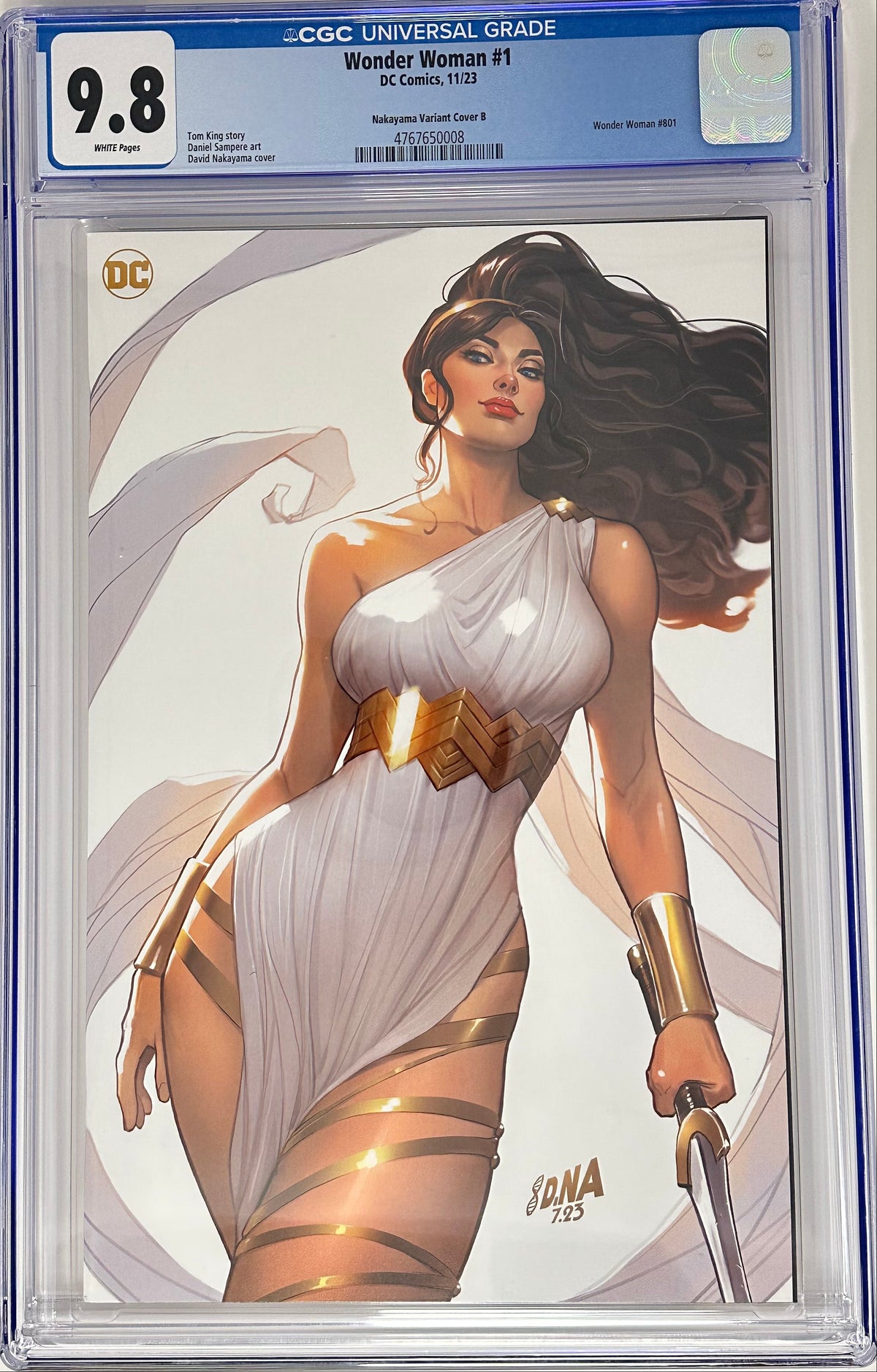 WONDER WOMAN #1 CGC 9.8 BLUE LABEL DAVID NAKAYAMA EXCLUSIVE VIRGIN VAR [IN STOCK]