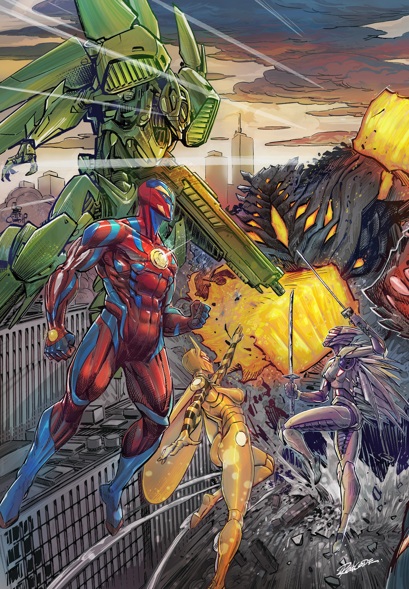 We Live Age Of Palladions #1 Redcode Black White Connecting Set 2 Variant (03/09/2022) Aftershock