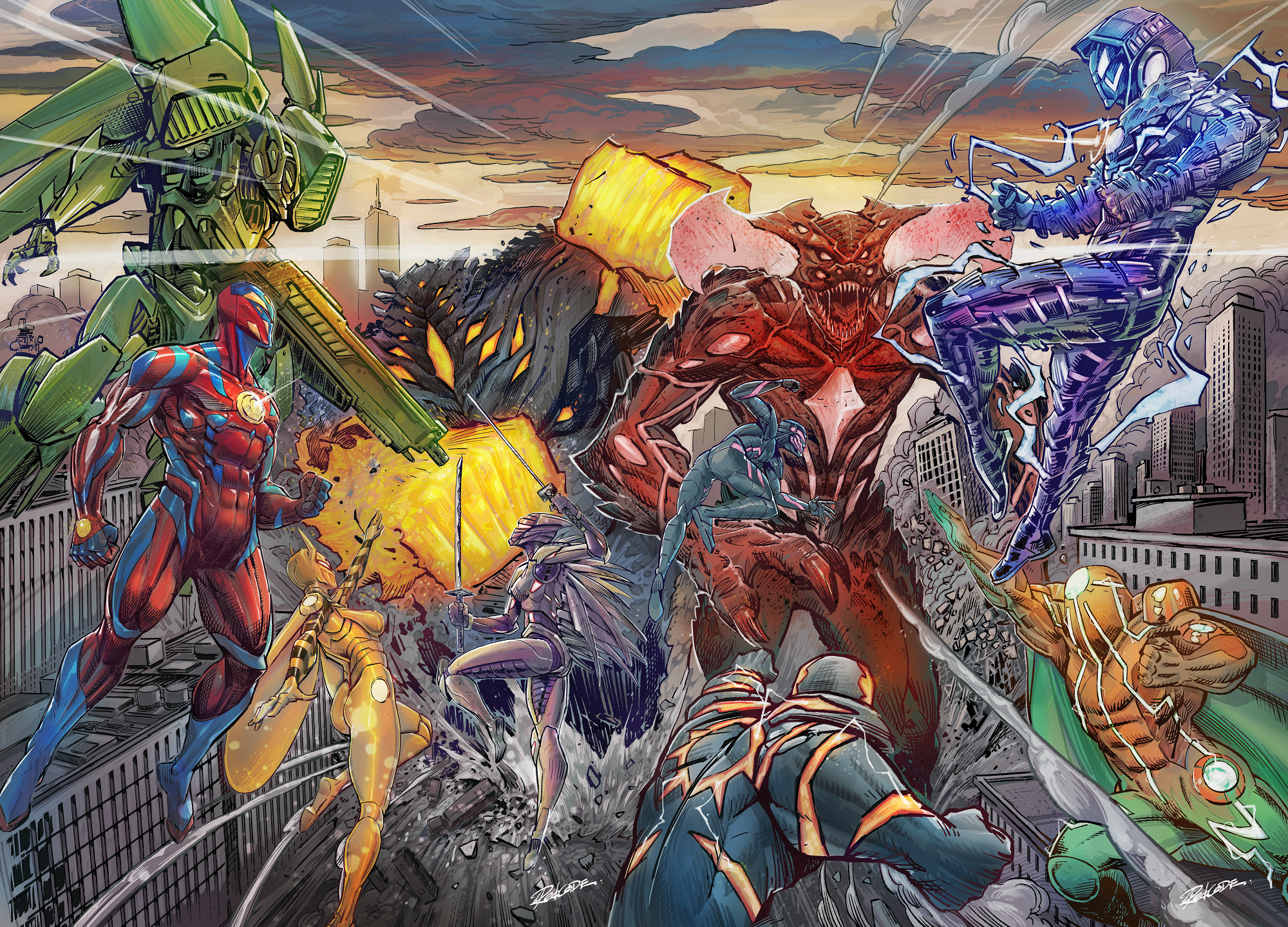 We Live Age Of Palladions #1 Redcode Black White Connecting Set 2 Variant (03/09/2022) Aftershock