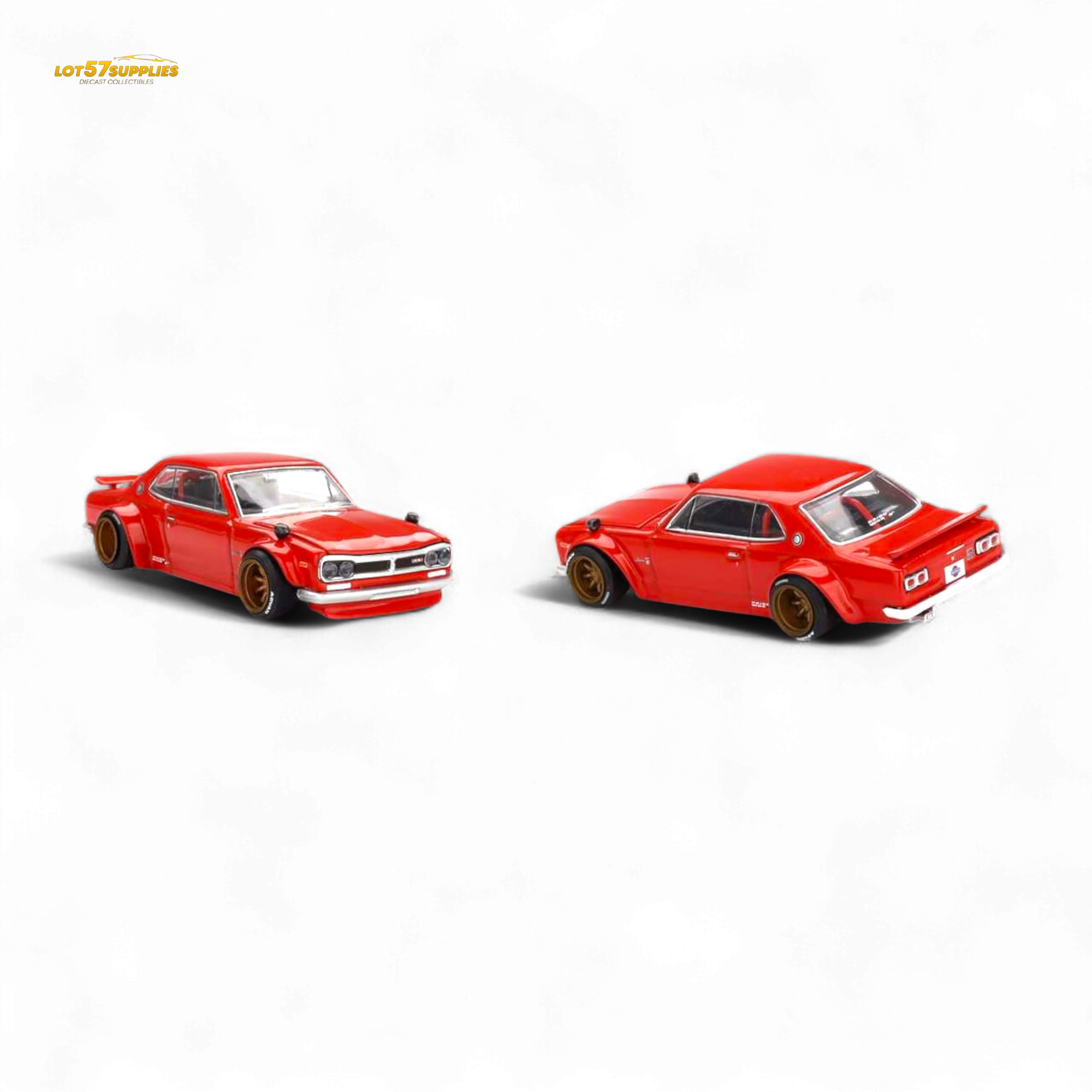 Kaido House Nissan Skyline 2000GT-R Red (KPGC10) Kaido Street V1 1:64