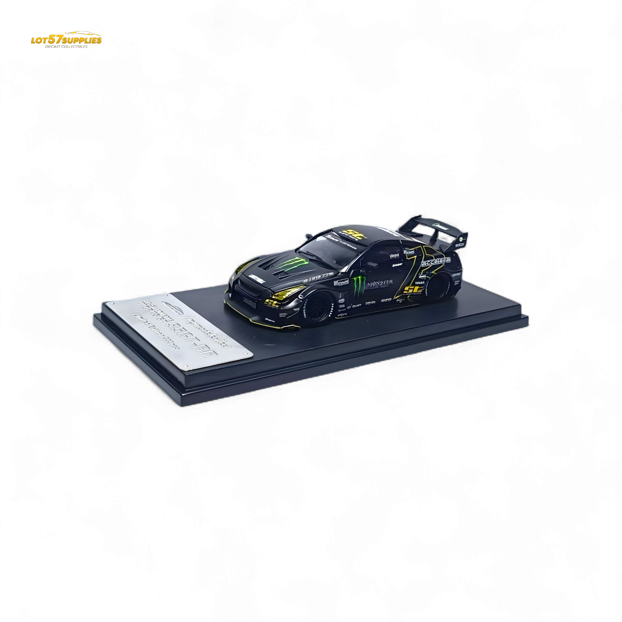 MC Skyline R35 GTR GT - Matte Black Monster 1:64