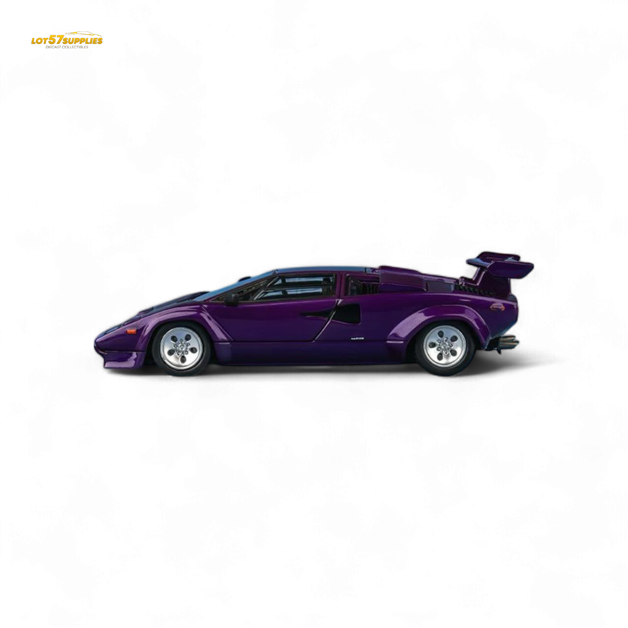Findclassically Countach LP5000S - Metallic Purple w/ Wing 1:64