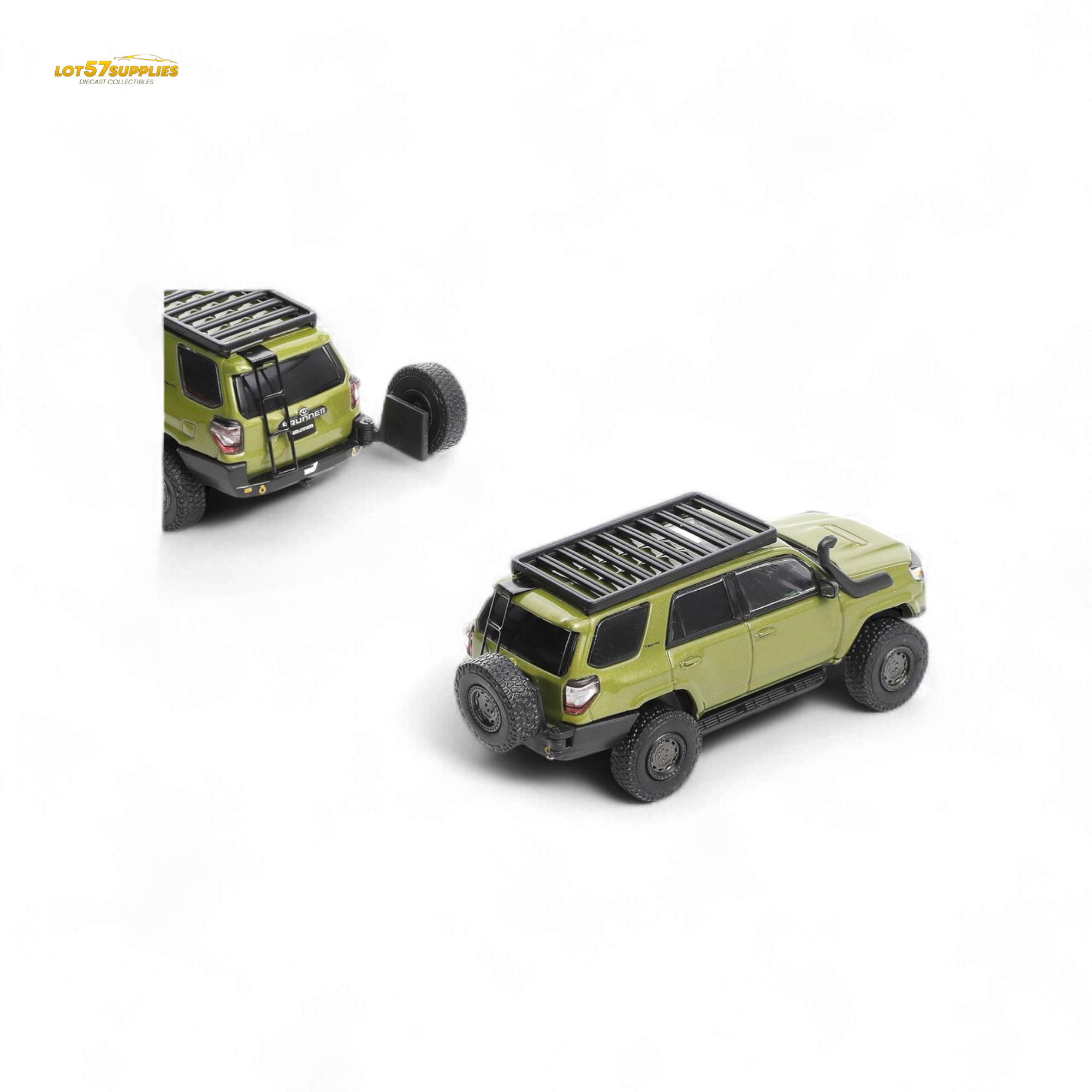 GCD Toyota Super Overlord Light Modified Version 4 Runner - Olive Green 1:64