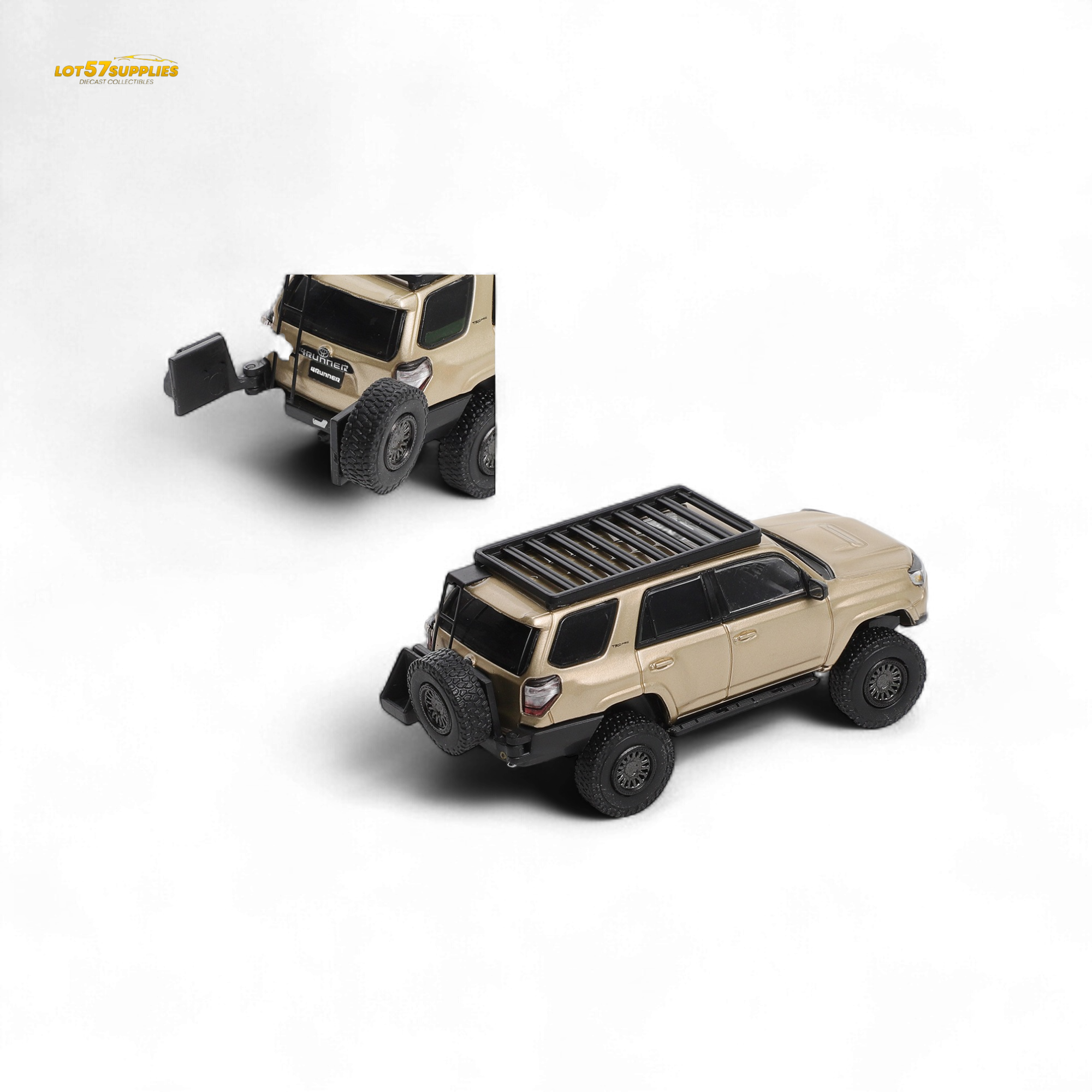 GCD Toyota Super Overlord Modified 4 RUNNER – Champagne Gold 1:64
