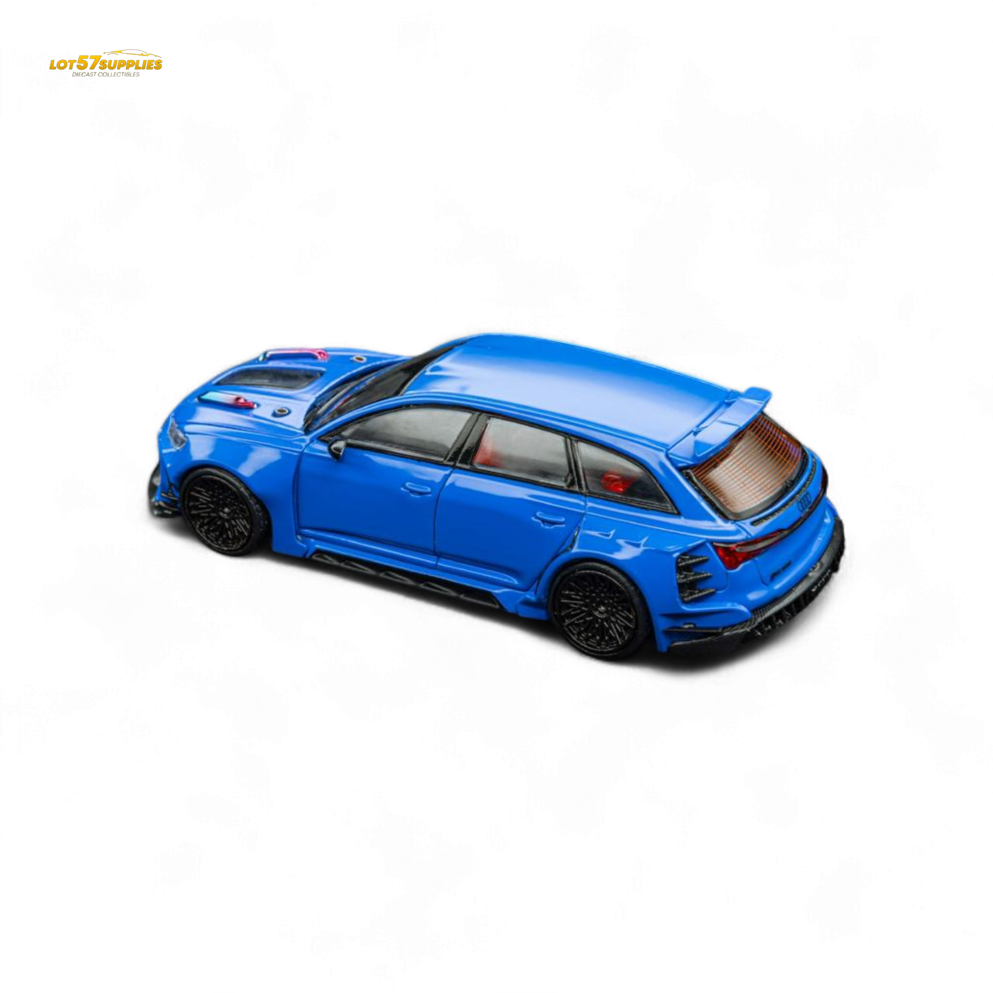 (Pre-Order) DCM Modified Audi RS6 Wagon Blue - Engine & Openable Hood 1:64