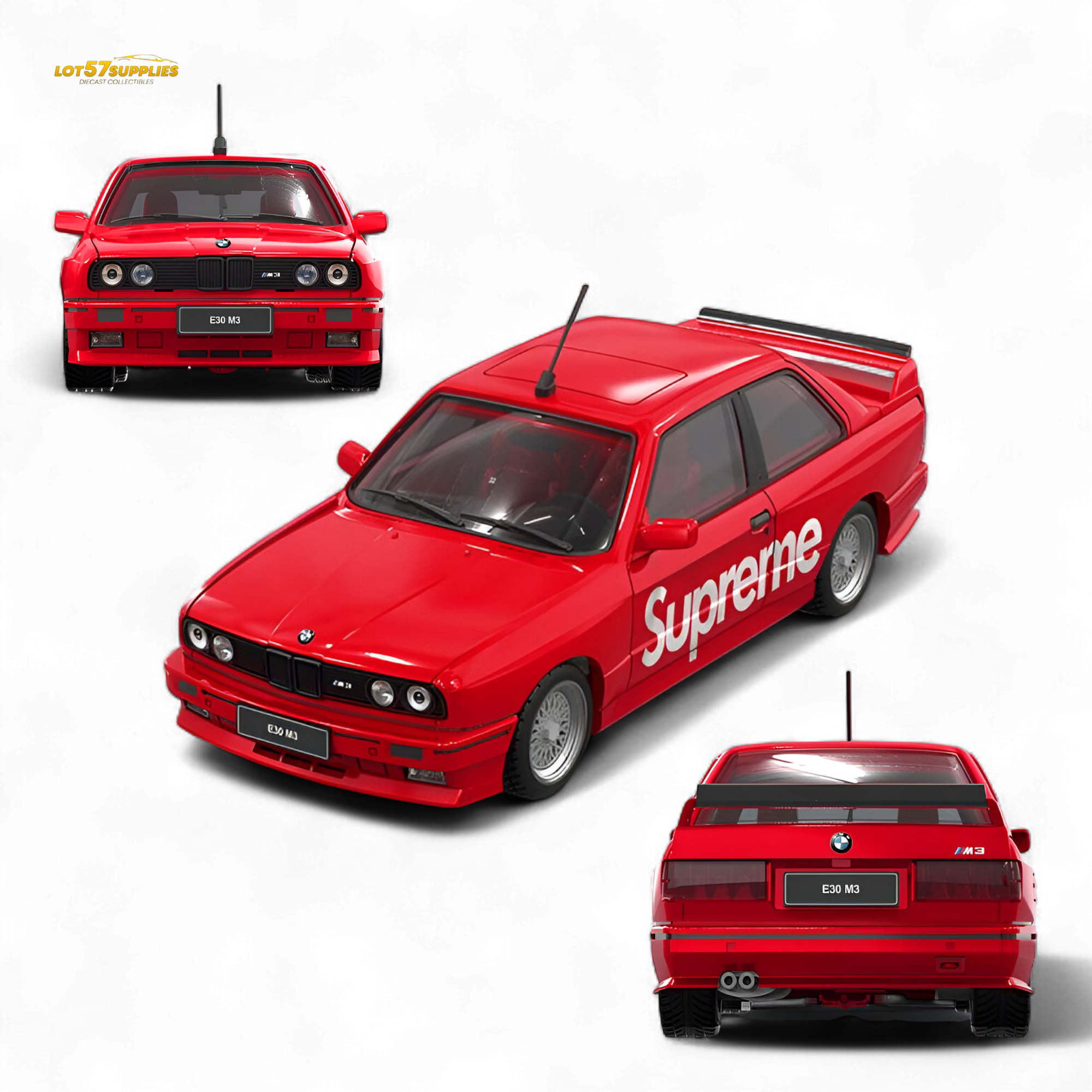 Original Model E30 Supreme Livery - S u p r e m e 1:64