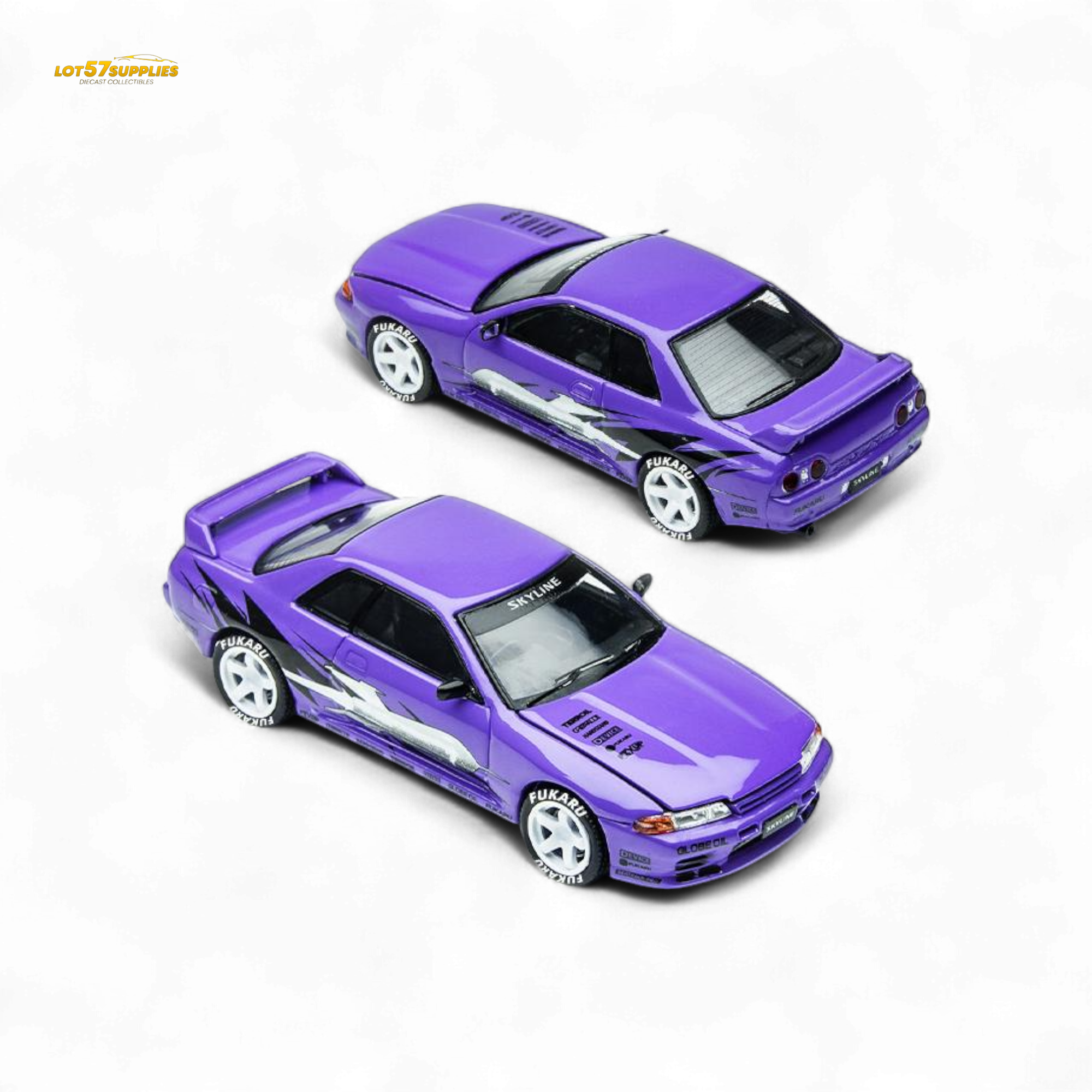(Pre-Order) TimeMicro Skyline GT-R R32 Los Santos Drift - Purple 1/64