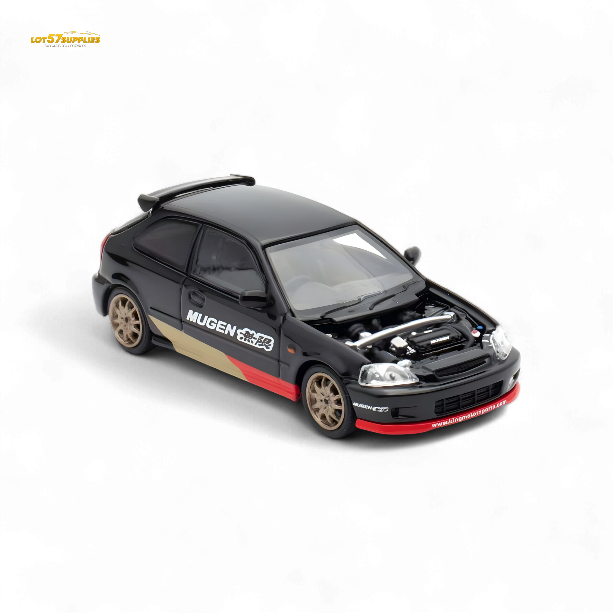 Motorhelix Honda Civic EK9 MUGEN Malaysia Limited Edition - Black 1:64