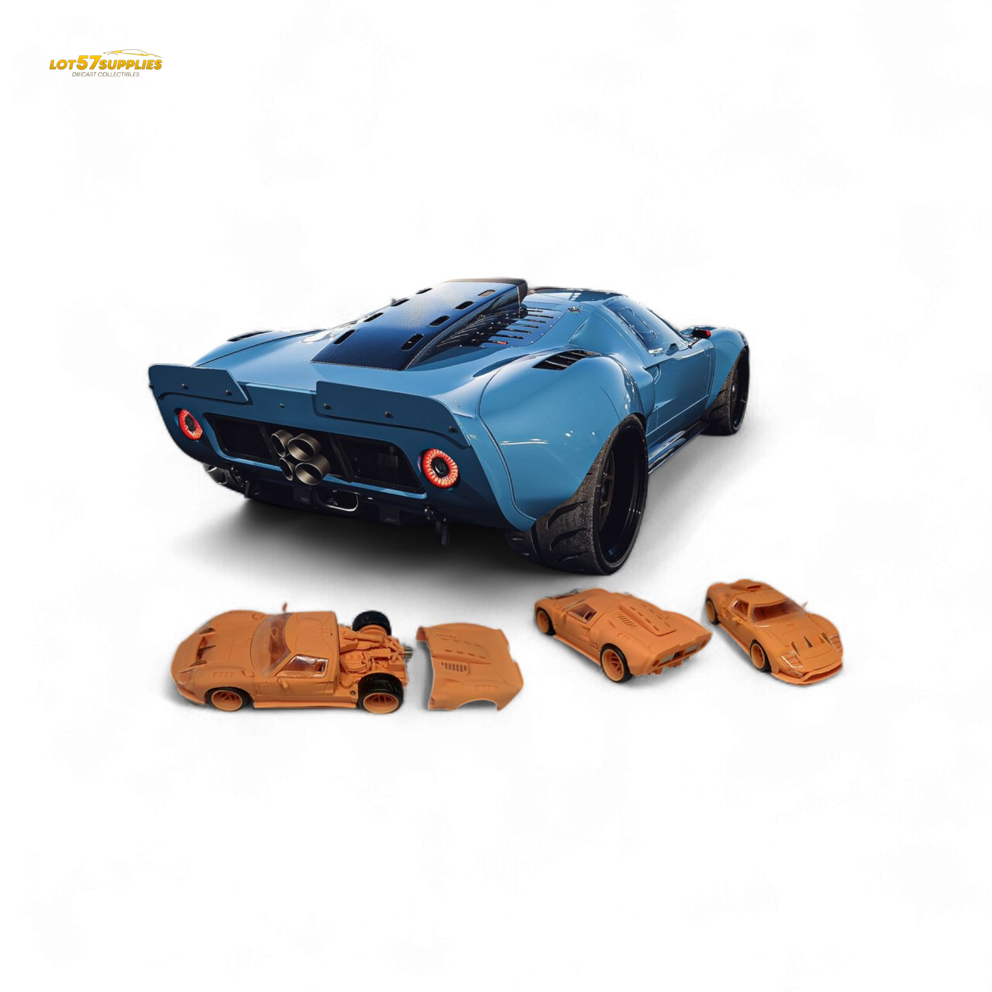 (Pre-Order) Rhino Model Ford GT40 - Blue 1/64