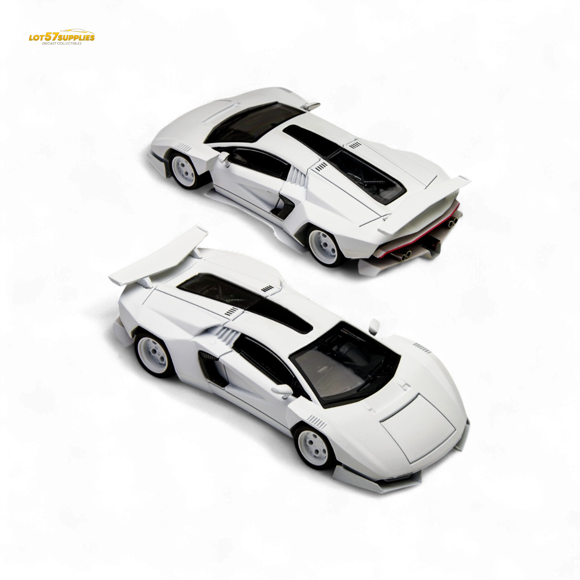 TimeMicro × PSC DESIGN 1/64 Countach V Ver. Mechanic PSC - White 1:64