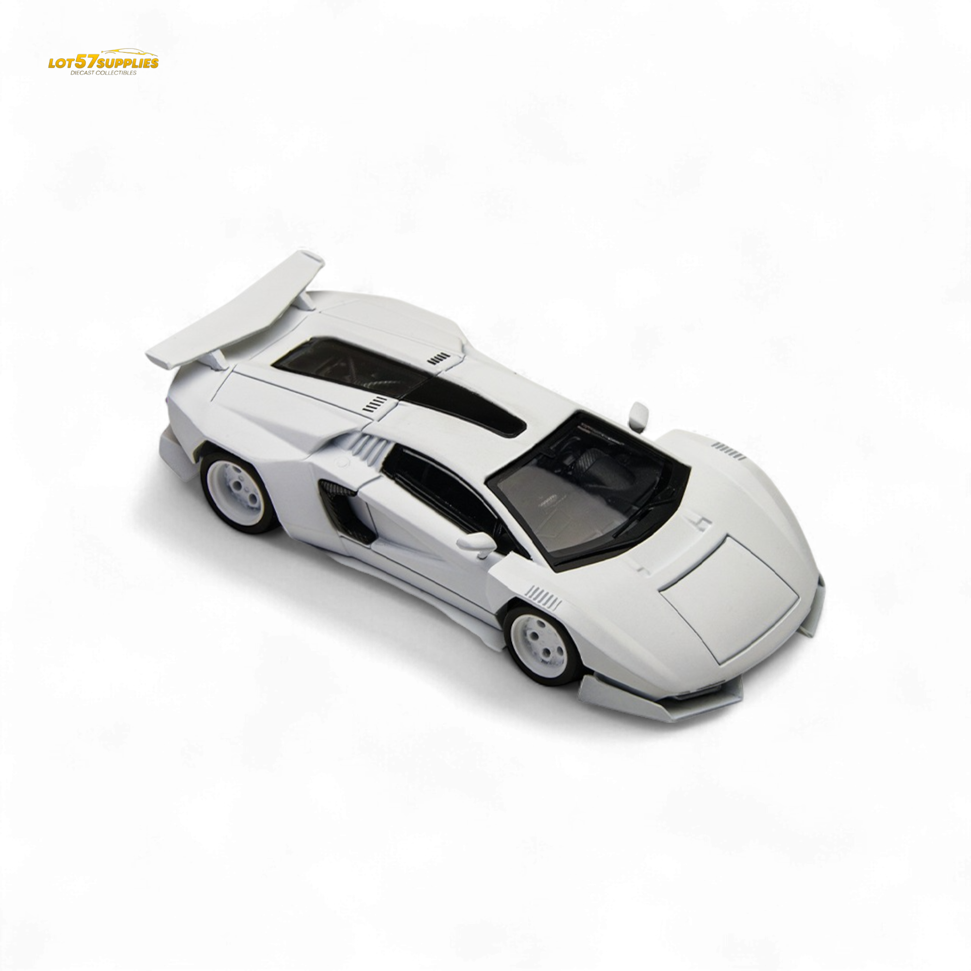 TimeMicro × PSC DESIGN 1/64 Countach V Ver. Mechanic PSC - White 1:64