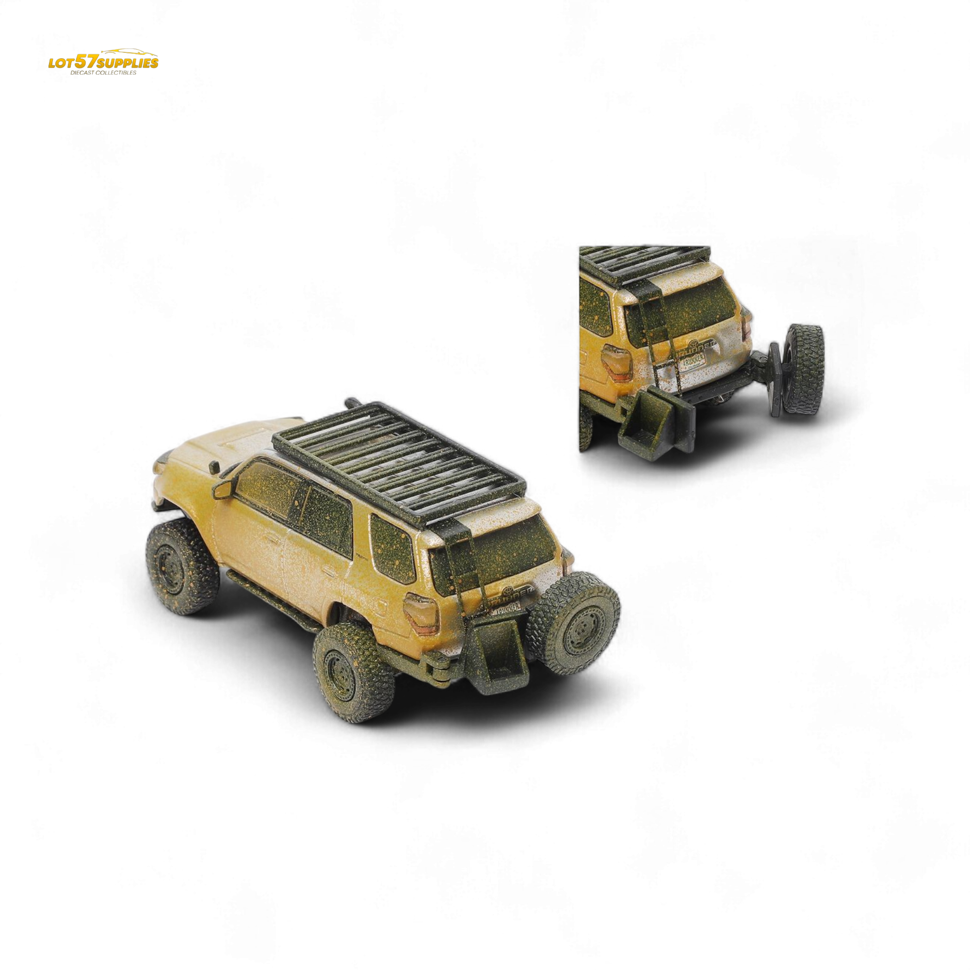 (Pre-Order) GCD Toyota Speed Master Silver Muddy 4 RUNNER – Silver Muddy 1:64