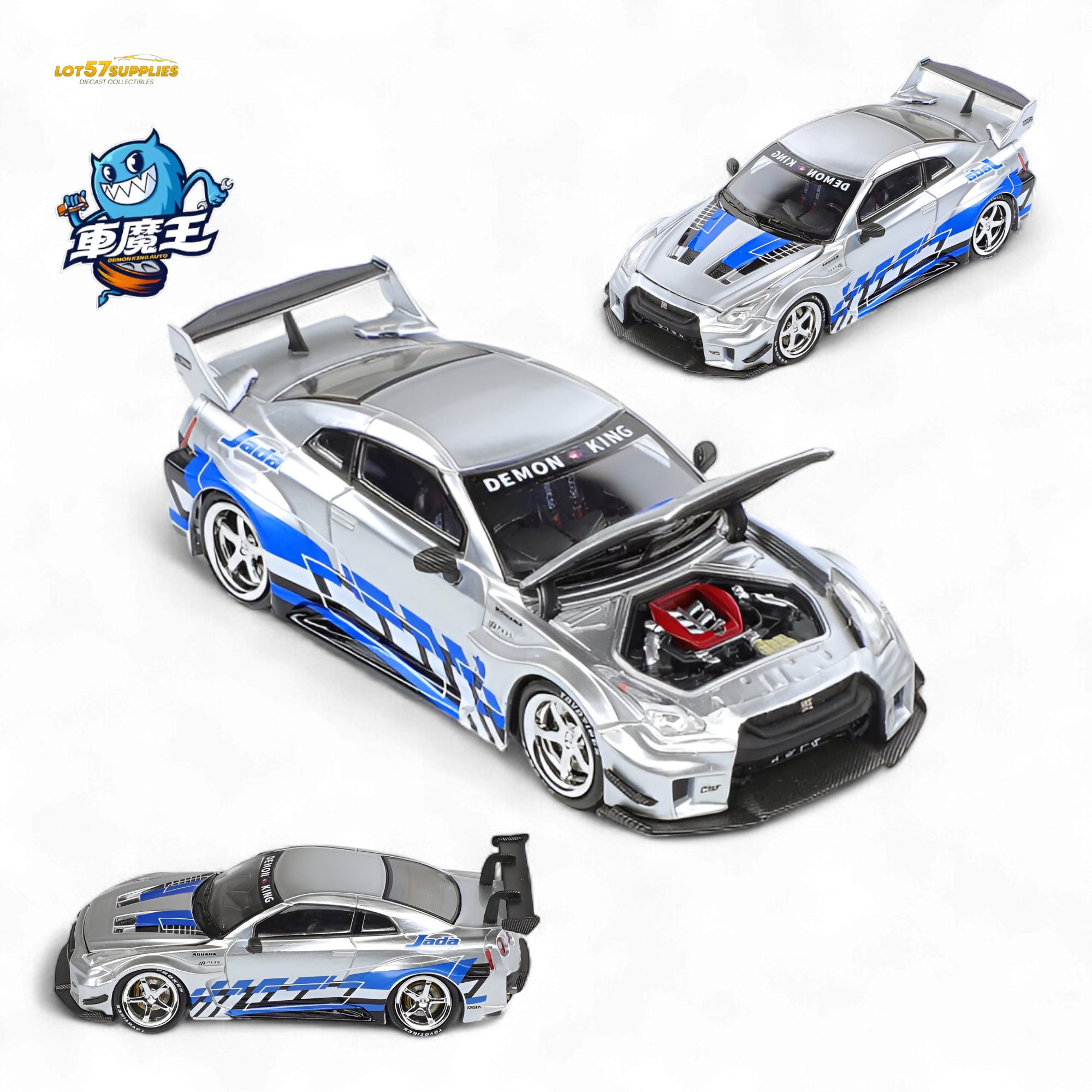 Demon King Auto GTR35 RR Blueberry Livery 1:64
