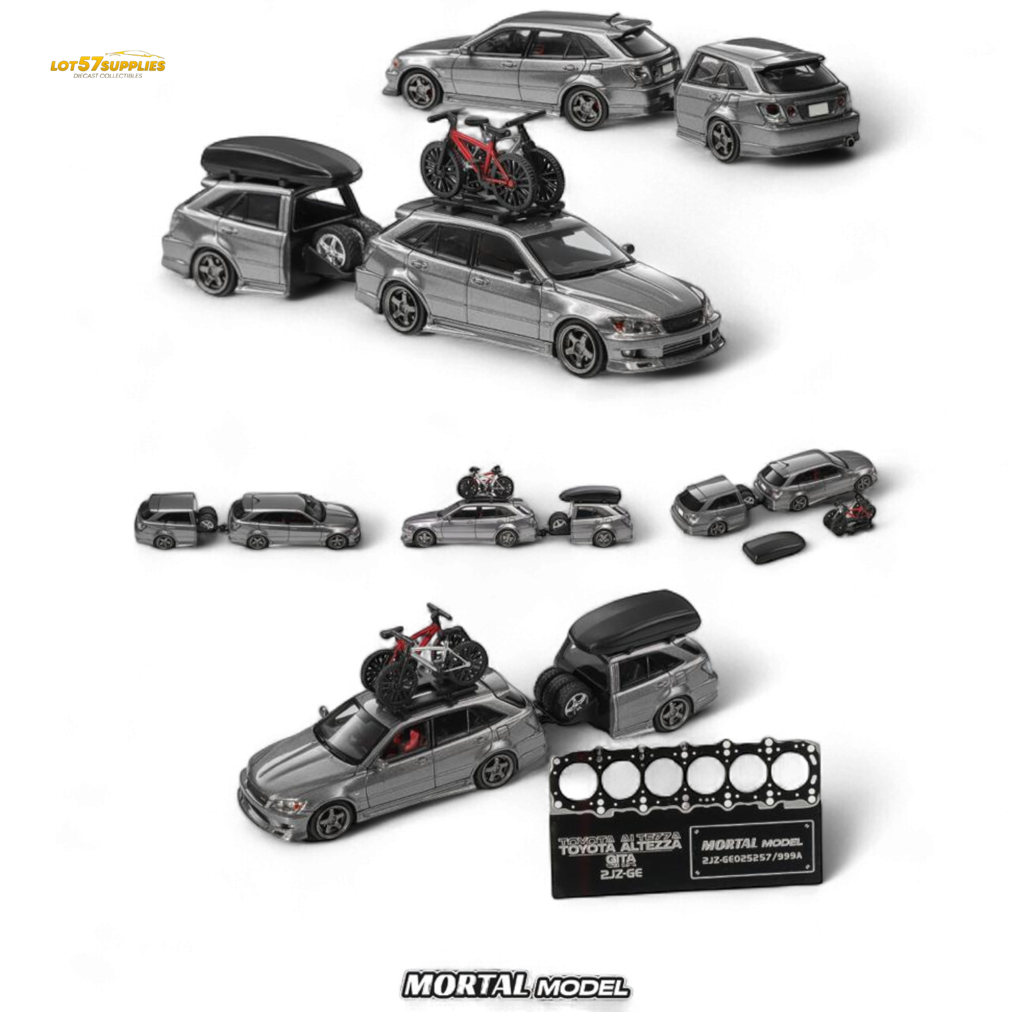 MORTAL Altezza Gita ELIXIR Silver Gray Trailer 1:64