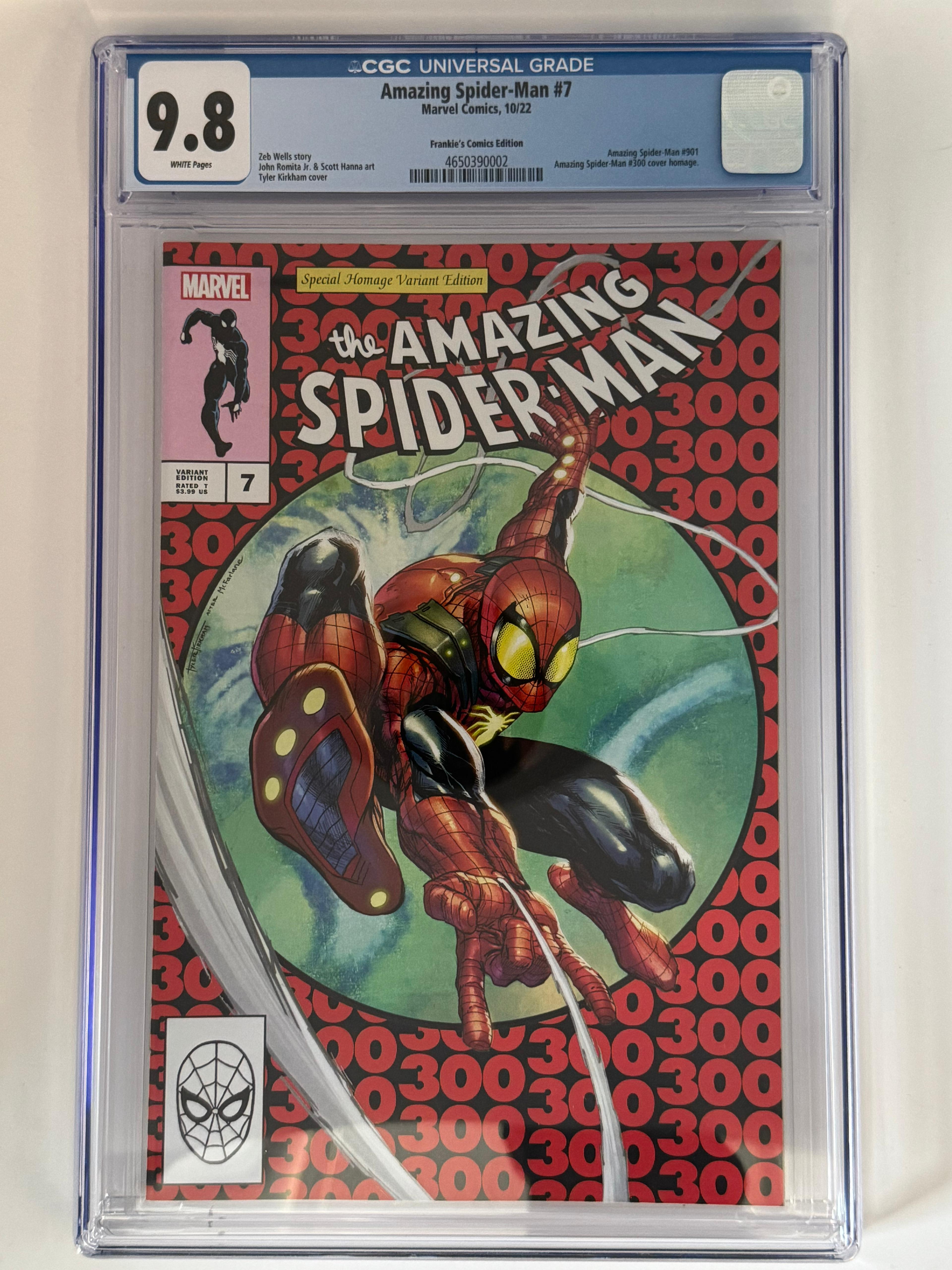 Amazing Spider-Man #7 CGC 9.8 Blue Label Kirkham Exclusive Var