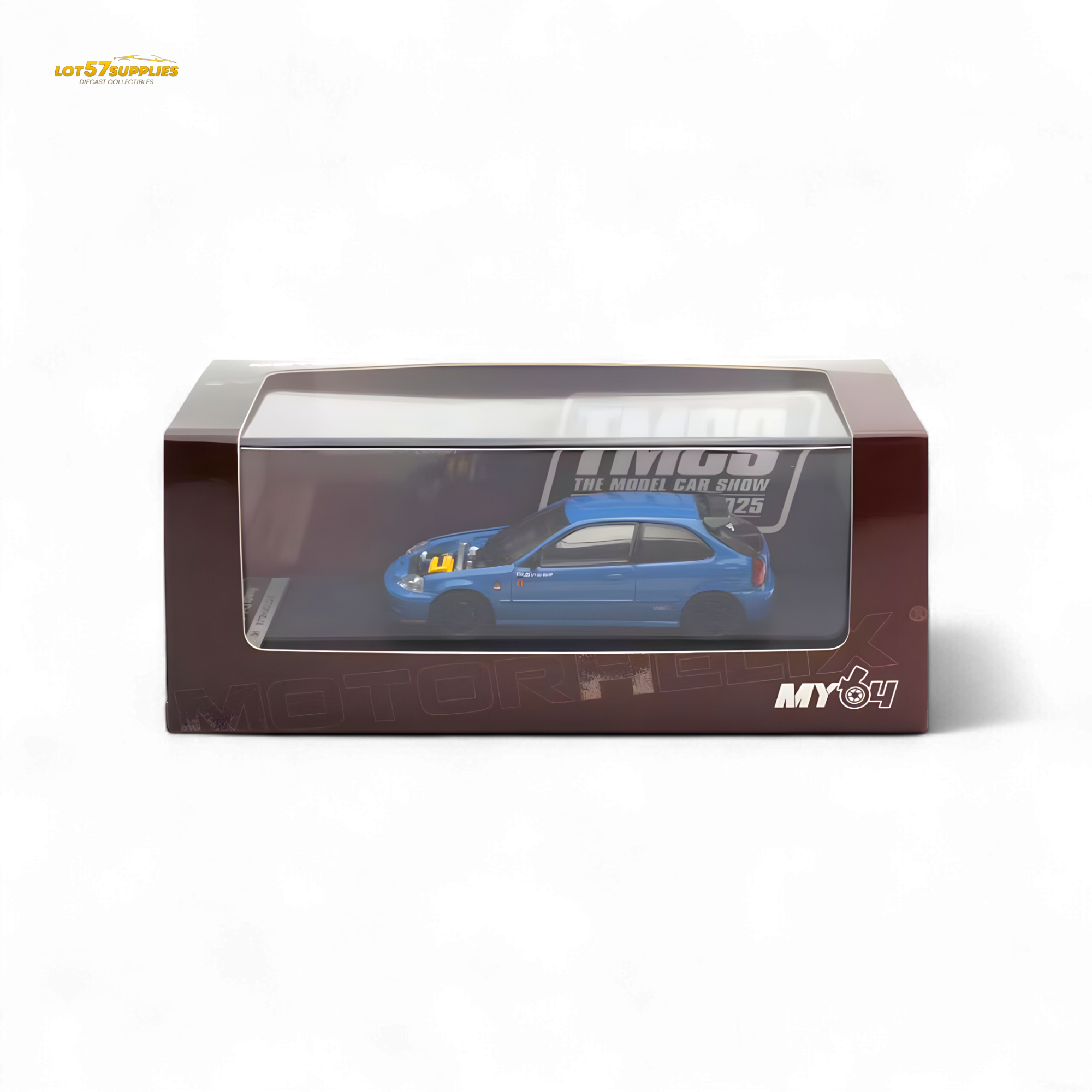 Motorhelix Honda Civic EK9 Malaysia Limited Edition - Blue 1:64