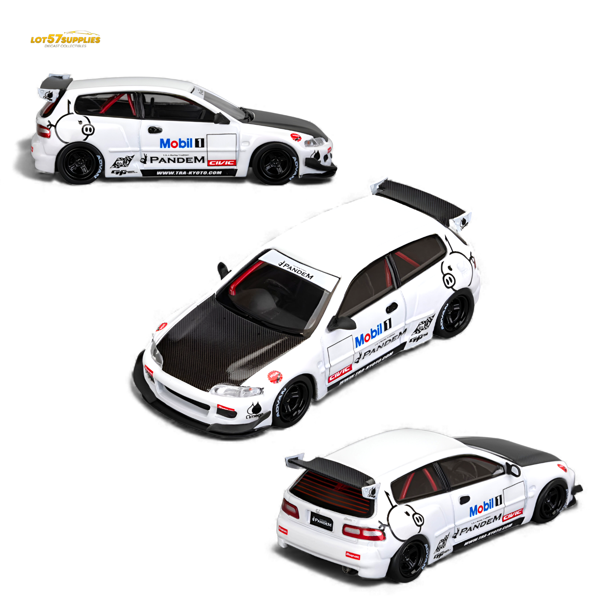 (Pre-Order) Et Model Honda Civic EG6 Mobil 1 Livery 1:64