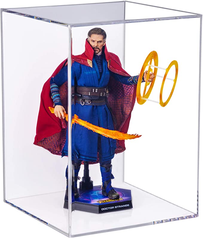 Versatile Acrylic Display Case with Slide Back and Size Options