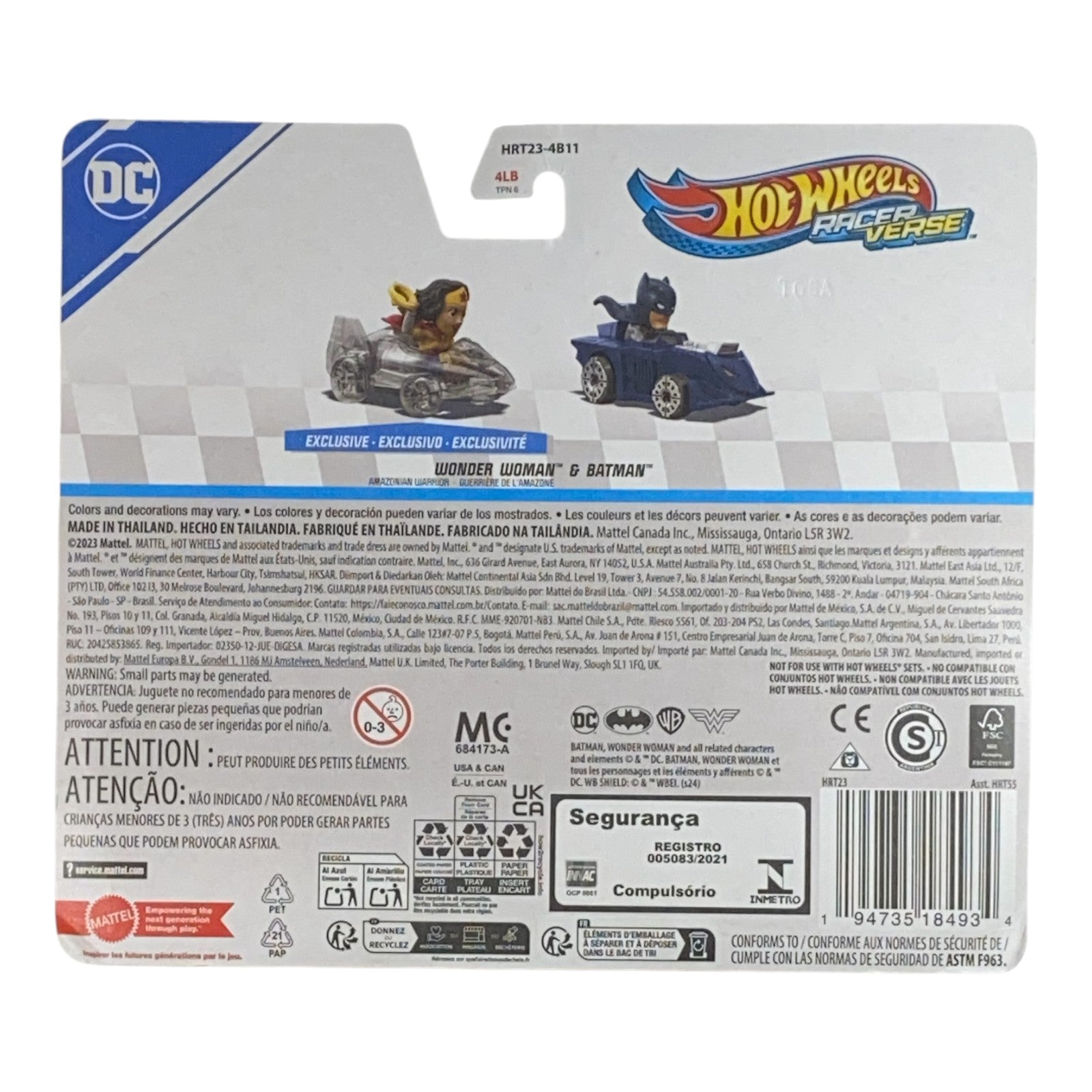 Hot Wheels Wonder Woman & Batman - RacerVerse Series