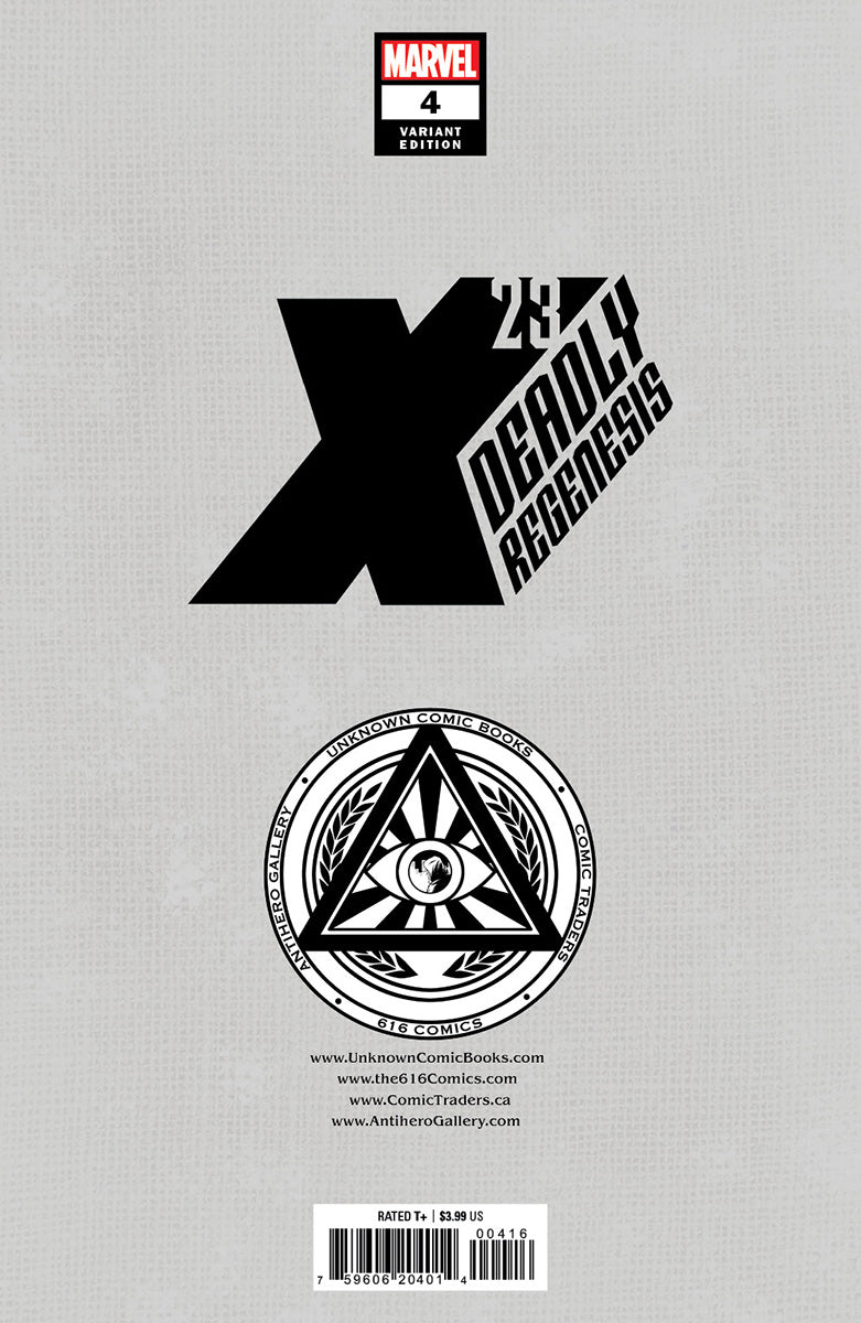 X-23: DEADLY REGENESIS #4 UNKNOWN COMICS EJIKURE EXCLUSIVE VIRGIN VAR (06/14/2023)