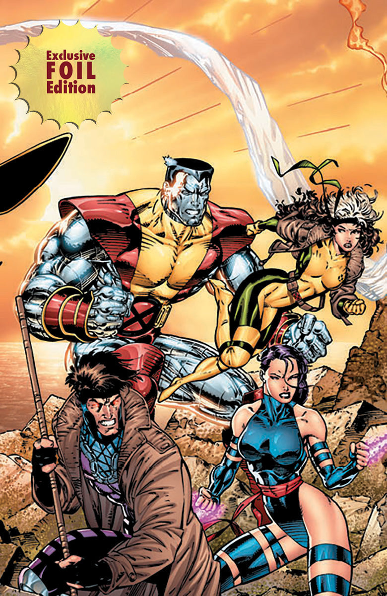 [4 PACK 🚨 Limited Edition! 🚨] [FOIL] X-Men 1991 #1 Facsimile Edition Unknown Comics Jim Lee Exclusive Connecting Cover PREMIUM Var 2025
