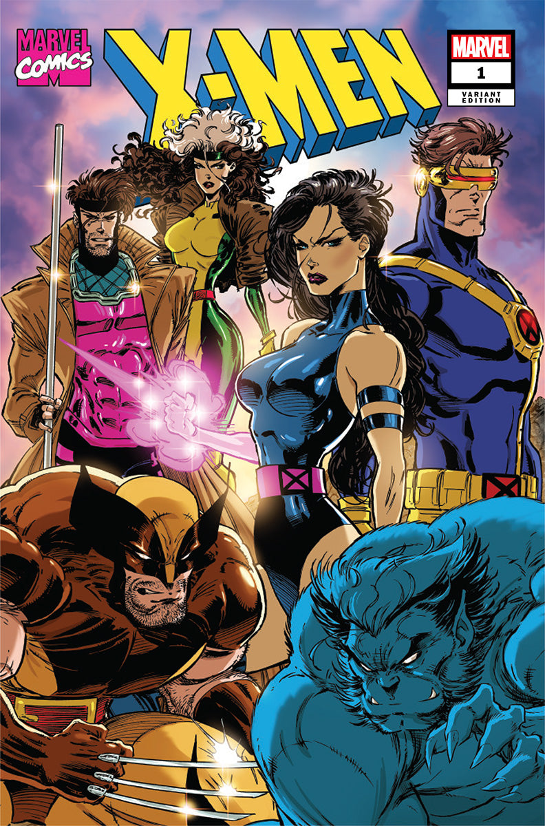 [8 PACK] X-Men #1 FOIL Premium Set: Andrews Blue/Gold, Lee Connecting + Mystery [INST]
