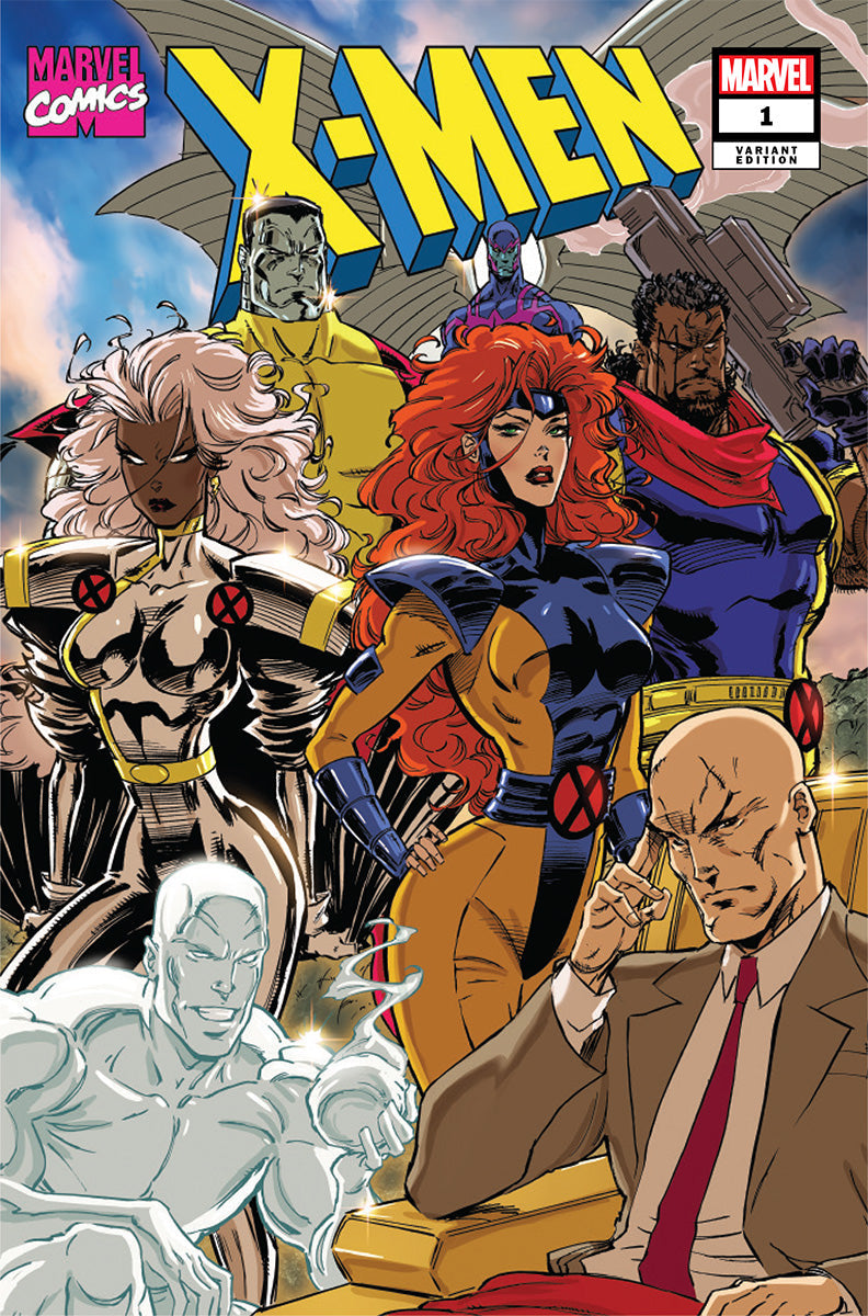 8 PACK] X-Men #1 FOIL Premium Set: Andrews Blue/Gold, Lee Connecting