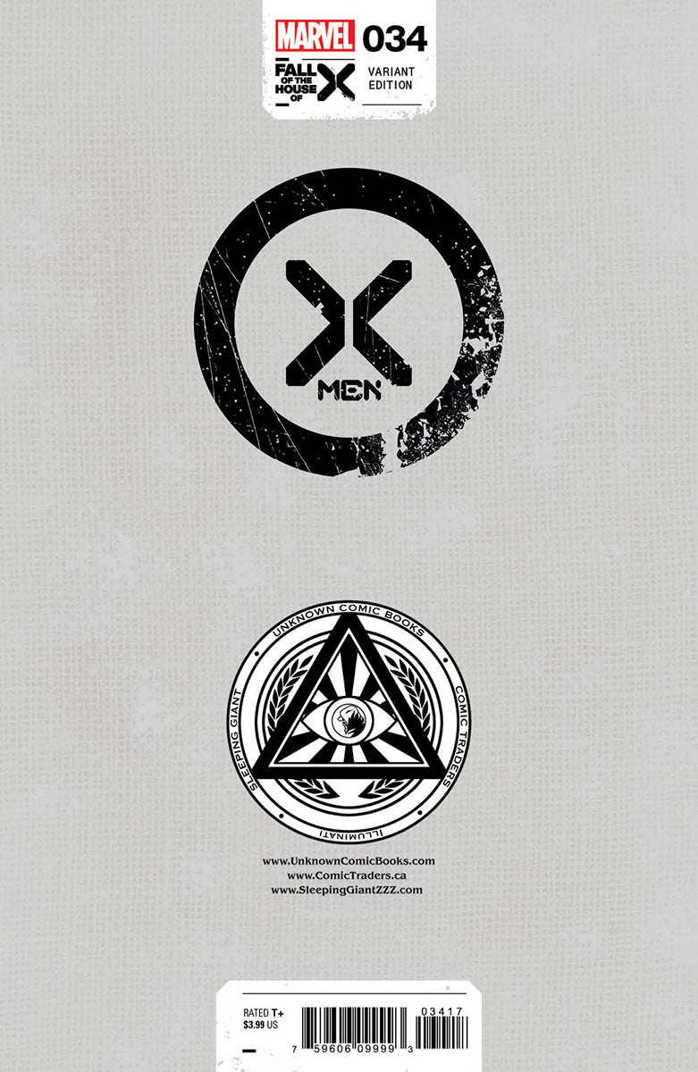 X-MEN 34 UNKNOWN COMICS JAY ANACLETO EXCLUSIVE VIRGIN VAR [FHX] (05/01/2024)