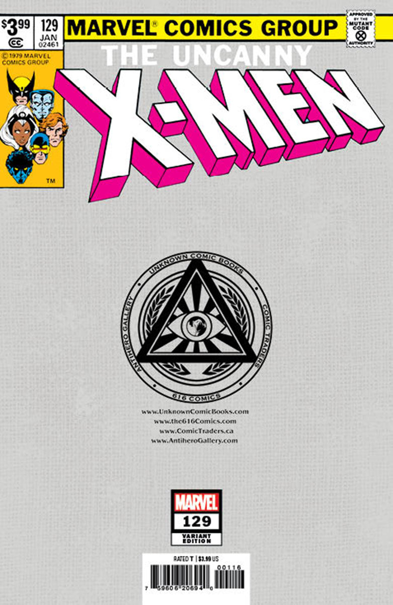 [SIGNED W/ COA] X-MEN #129 FACSIMILE EDITION UNKNOWN COMICS NATHAN SZERDY EXCLUSIVE VIRGIN VAR [IN STOCK]