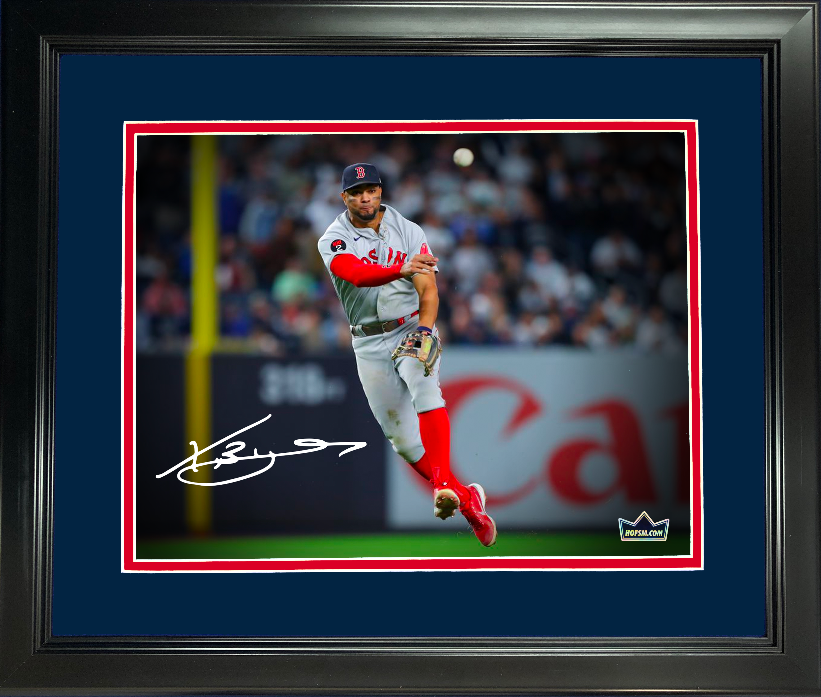 Framed Xander Bogaerts Boston Red Sox Facsimile Laser Engraved Signature Auto 11"x14" Baseball Photo HOFSM Holo
