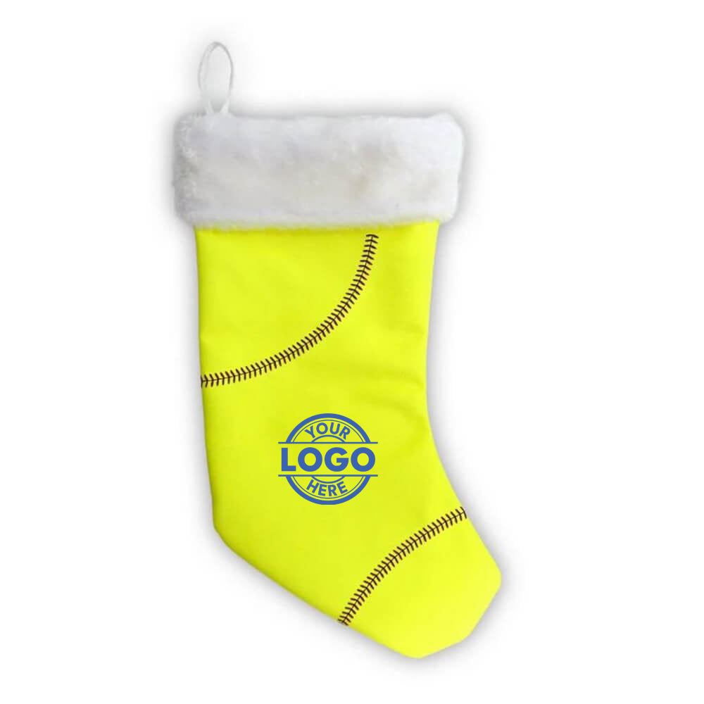 Custom Design Softball Christmas Stocking - Authentic Series