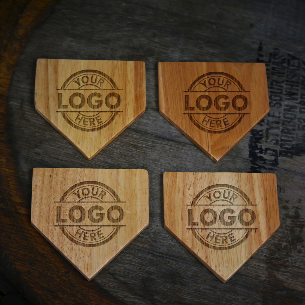 Custom Design Home Plate Coasters “Laser Etched”