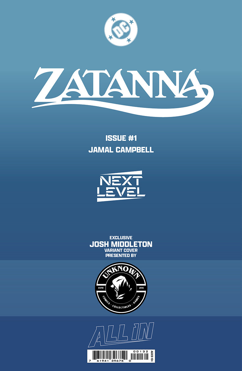 ZATANNA #1 JOSH MIDDLETON EXCLUSIVE VIRGIN VAR (04/29/2026)