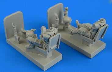 Aerobonus 480163 1/48 Luftwaffe Me262B1A/U1 Pilot & Operator w/Ejection Seats