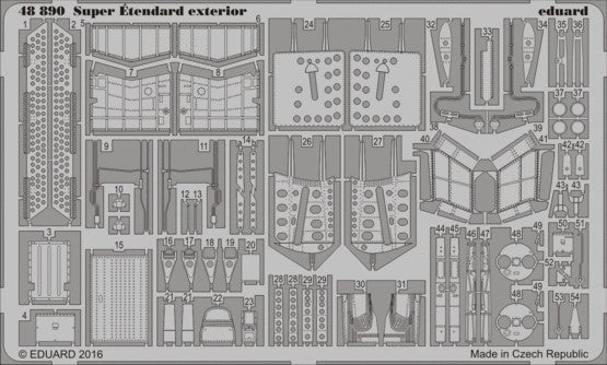 Eduard 48890 1/48 Aircraft- Super Etendard Exterior for KIN