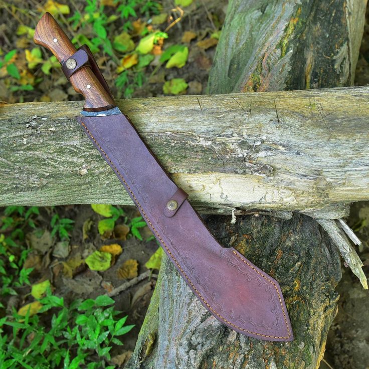 Trailblazer Camping Survival Knife – 19" Custom Handmade High Carbon Steel Blade with Rosewood Full Tang Handle