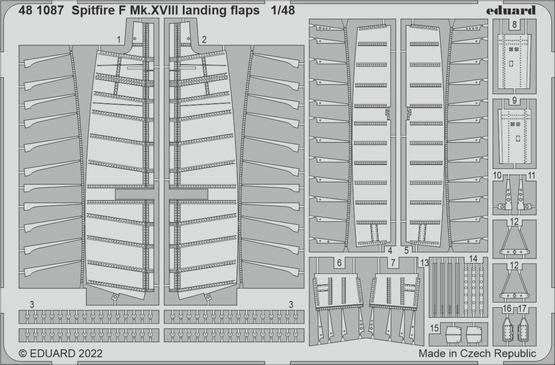 Eduard 481087 1/48 Aircraft- Spitfire F Mk XVIII Landing Flaps for ARX