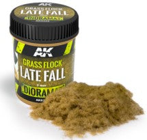 AK Interactive 8222 Diorama Series: Late Fall Grass Flock 250ml Bottle
