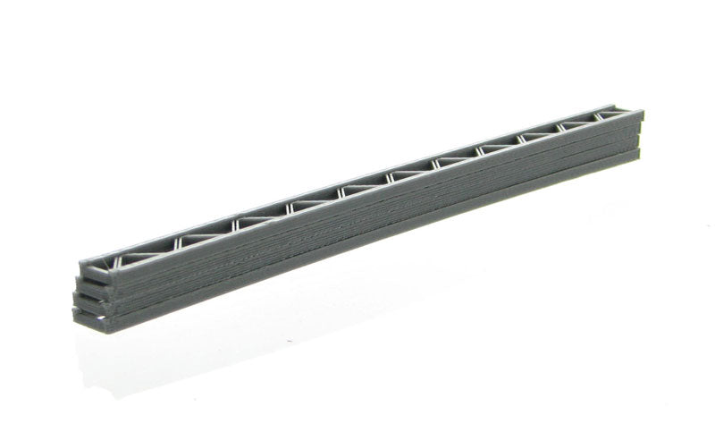 3D To Scale 50-155-GY 1/50 Scale Construction Girders - 4 Pack Grey