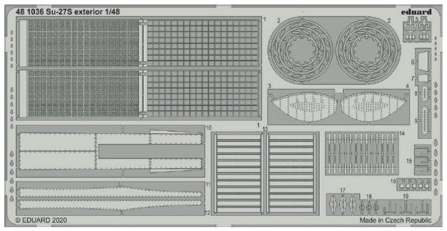 Eduard 481036 1/48 Aircraft- Su27S Exterior for KTY