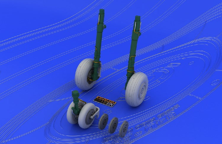 Eduard 648037 1/48 Aircraft- MiG29 Wheels for EDU & ACY (Photo-Etch & Resin)