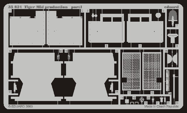Eduard 35624 1/35 Armor- Tiger Mid Production for TAM