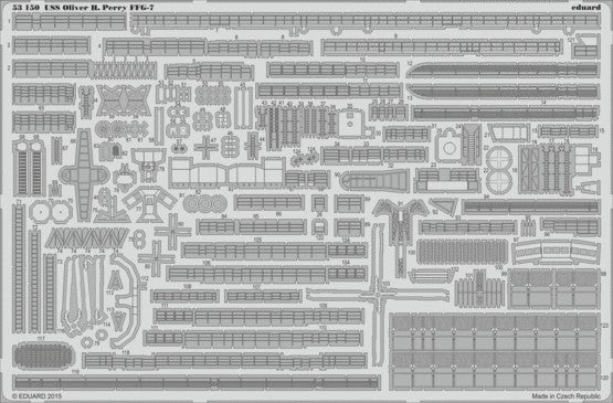 Eduard 53150 1/350 Ship- USS Oliver H Perry FFG7 for ACY